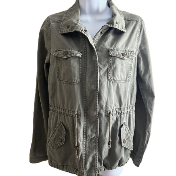 Delia’s Olive Green Army/Utility Jacket Size Medium M - Picture 1 of 7
